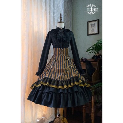 Miss Point Point Mansion High Waist Corset Skirt(Reservation/Full Payment Without Shipping)